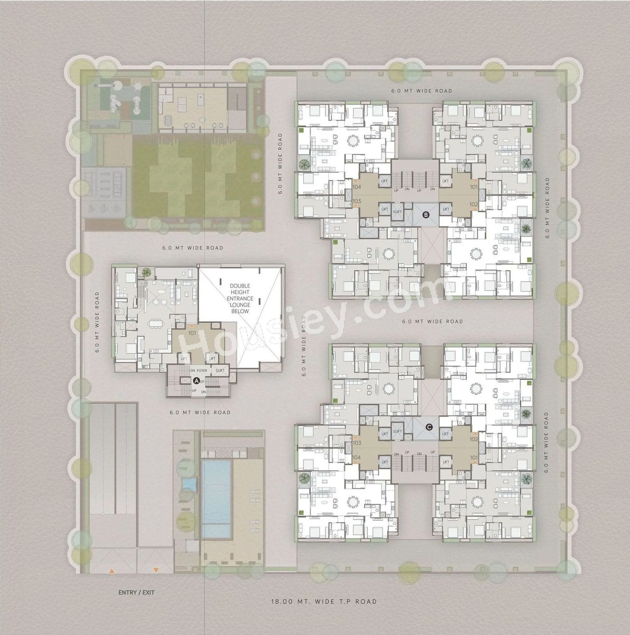 Samor The Gold Skyvilla Floor plan 1